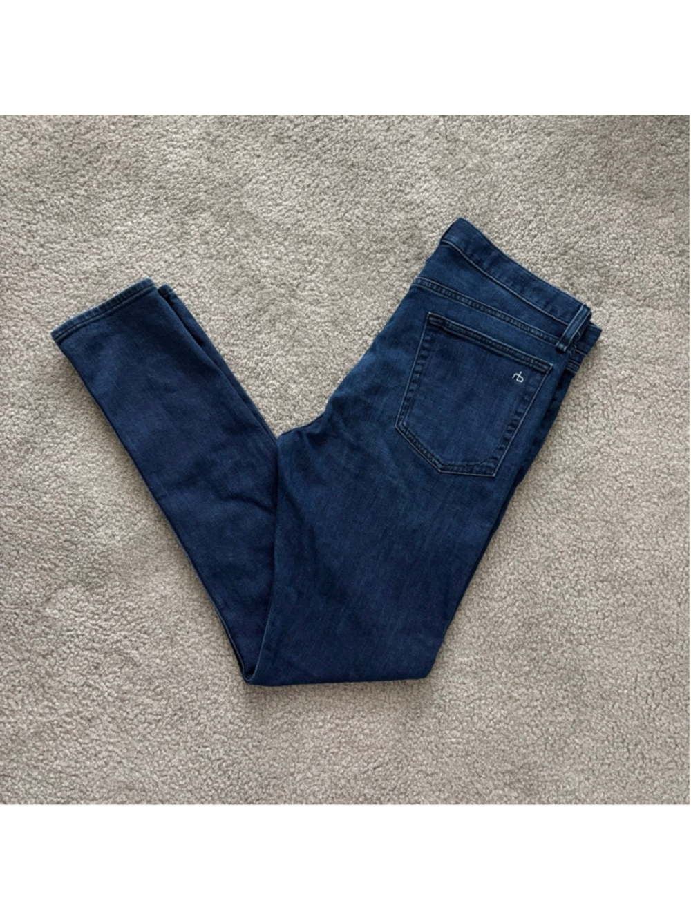 EUC Rag & Bone New York Blue Otis Fit 1 Aero Stretch Denim Jeans 32x32 Skinny